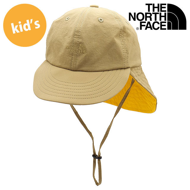 ザ・ノース・フェイス THE NORTH FACE キッズTNFビーフリーシールドキャップ [NNJ02527-CK SS25] Kids’ TNF Be Free Shield Cap 男の子・女の子 アウトドア 子供用 帽子 UVカット 虫よけ加工 クラシックカーキ 【メール便配送】 正規取扱店