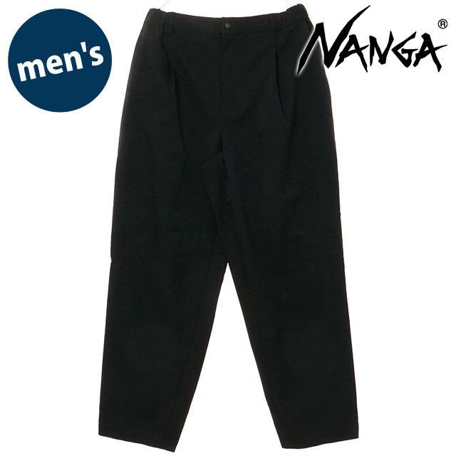 ナンガ NANGA ドットエア コンフィ タックテーパードパンツ [N2500-1D333A SS25] DotAir COMFY TUCK TAPERED PANTS メンズ ボトムス ロングパンツ P.BLK 正規取扱店