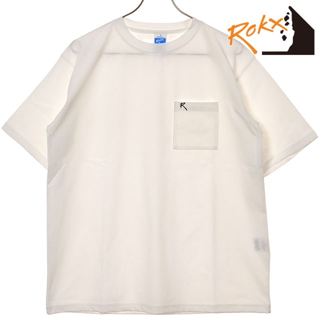 【30％OFF／SALE】ロックス ROKX エムジー スピリットTシャツ [RXMS254211 SS25] MG SPIRIT TEE メンズ トップス 半袖 ポケットTシャツ WHITE 【メール便配送】 正規取扱店【ts】