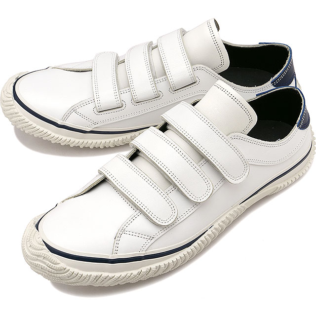 【先着で限定プレゼント！】【返品送料無料】スピングル SPINGLE スニーカー [SP211-67 SS25] SP-211 メンズ 日本製 カウレザー ベルクロタイプ White/Navy 正規取扱店