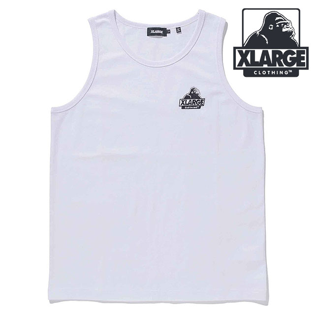 エクストララージ XLARGE スランテッド OG タンクトップ [101222013004 SS25] SLANTED OG TANK TOP メンズ x-large エックスラージ インナー ノースリーブ WHITE 【メール便配送】
