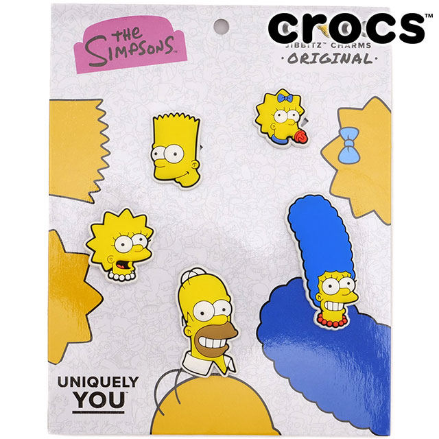 【30%OFF/SALE】クロックス crocs ジビッツチャーム シンプソンズ 5パック [10014880 SS25] JIBBITZ The Simpsons 5Pack メンズ・レディース シューズアクセサリー カスタマイズ コラボ 【メール便配送】 正規取扱店【ts】