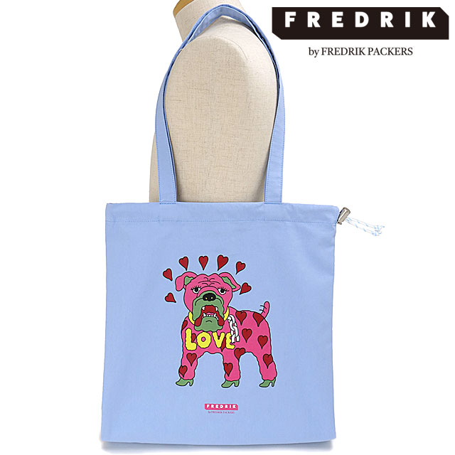 フレドリック FREDRIK トートバッグ イージー YMドッグ [FPCV-TT25-LBNO SS25] EASY/YM DOG メンズ・レディース 鞄 巾着バッグ 犬 イラスト LT.BLUE 【メール便配送】 正規取扱店
