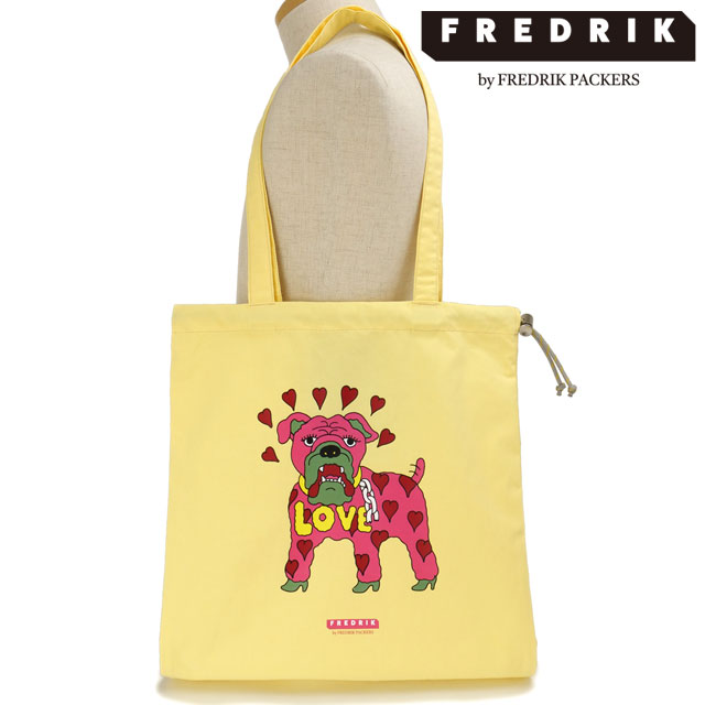 フレドリック FREDRIK トートバッグ イージー YMドッグ [FPCV-TT25-YLNO SS25] EASY/YM DOG メンズ・レディース 鞄 巾着バッグ 犬 イラスト YELLOW 【メール便配送】 正規取扱店