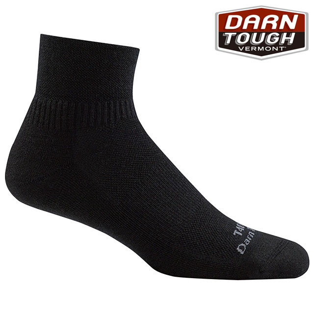 【生涯保証】ダーンタフ DARN TOUGH タクティカル 1/4 ライトウェイト ソックス [19444093 FW24] T4093 Tactical 1/4 Lightweight メンズ 破れにくい靴下 アメリカ製 メリノウール キャンプ アウトドア Black 【メール便配送】 正規取扱店