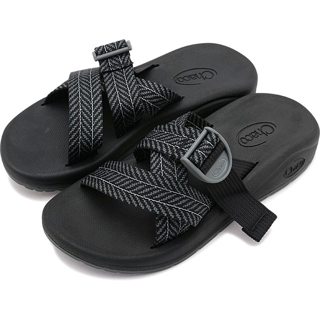 【SALE】チャコ Chaco サンダル ウィメンズ クッシュズ スライド [JCH110024Z SS25] W CUSHZ SLIDE レディース 靴 シャワーサンダル スポーツ アウトドア FROND-BLACK 正規取扱店【ts】