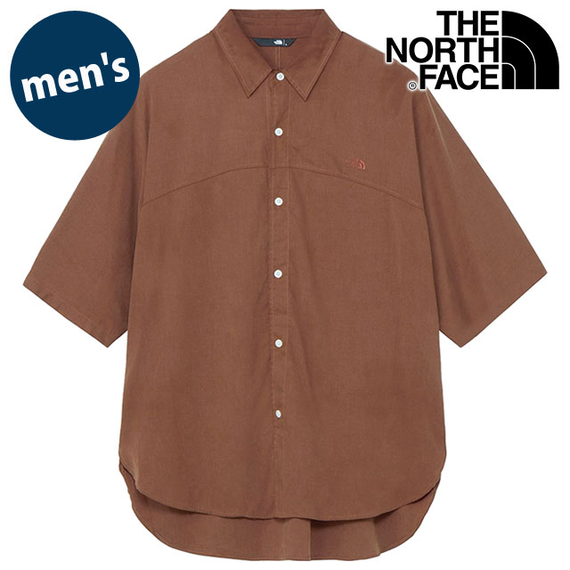 ザ・ノース・フェイス THE NORTH FACE ショートスリーブアローラインシャツ [NR22563-CN SS25] S/S Arrowline Shirt メンズ TNF アウトドア トップス 半袖シャツ チップブラウン 正規取扱店