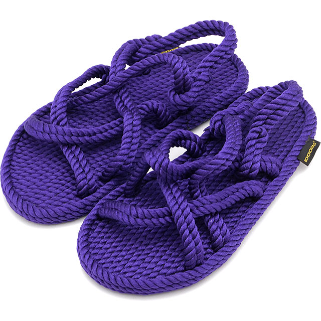 【40％OFF／SALE】ボホノマド BOHONOMAD ビーガンロープサンダル ボドルム ナロー幅 [BOH00005 SS25] BODRUM レディース 靴 サスティナブル フラットサンダル パープル 正規取扱店【ts】