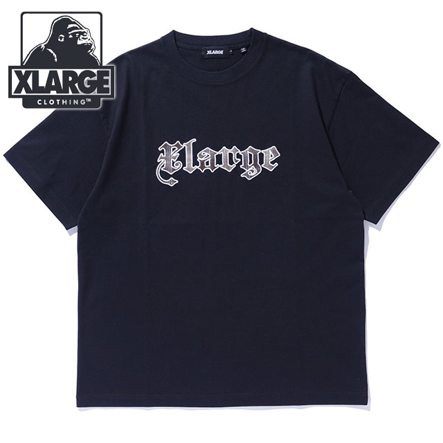 エクストララージ XLARGE パッチドロゴ ショートスリーブTシャツ [101252011052 SS25SPOT] PATCHED LOGO S/S TEE メンズ x-large エックスラージ トップス カットソー 半袖 BLACK 【メール便配送】 正規取扱店