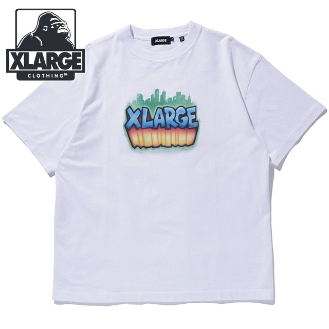 エクストララージ XLARGE スカイライン ショートスリーブTシャツ [101252011017 SU25] SKYLINE S/S TEE メンズ x-large エックスラージ トップス カットソー 半袖 WHITE 【メール便配送】 正規取扱店