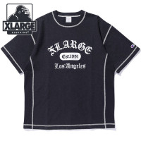 エクストララージ XLARGE チャンピオン リバースウィーブ ステッチドショートスリーブTシャツ [101252011048 SS25SPOT] XLARGE×Champion REVERSE WE