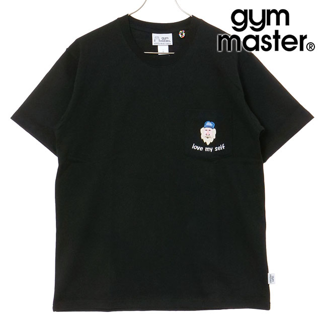 【SALE】ジムマスター GYM MASTER 7.4oz love my self 刺繍ポケットTee [G521791-05 SU25] メンズ トップス カットソー 半袖Tシャツ ブラック 【メール便配送】 正規取扱店【ts】