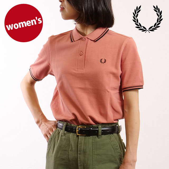 【SALE】フレッドペリー FRED PERRY ポロシャツ ツイン ティップド フレッドペリーシャツ [G3600-Z10 SS25Q2]　フレッド・ペリー FREDPERRY TWIN TIPPED FRED PERRY SHIRT レディース トップス 半袖 コットンピケ PTYPNK/BRICK/BLK 正規取扱店【ts】