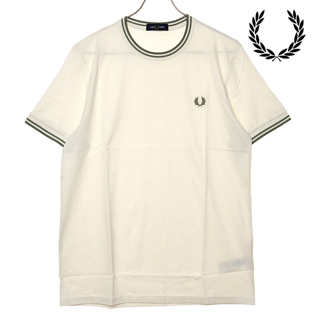 トップス FRED PERRY TWIN TIPPED T-SHIRT M1588 Y31 Fred Perry - twin tipped T-Shirt M1588 white 100, 49,99 €