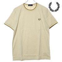 【30％OFF／SALE】フレッドペリー FRED PERRY ツイン ティップド Tシャツ [M1588-Y56 SS25Q2] TWIN TIPPED T-SHIRT メンズ トップス 半袖 OA