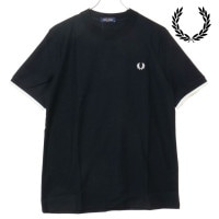 SALEۥեåɥڥ꡼ FRED PERRY ƥåץ  ԥ [M4654-184 SS25Q2] TIPPED CUFF PIQUE SHIRT  ȥåץ ȾµT BLACK ڥ᡼ 谷Źts