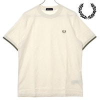 【SALE】フレッドペリー FRED PERRY ティップド カフ ピケシャツ [M4654-760 SS25Q2] TIPPED CUFF PIQUE SHIRT メンズ トップス 半袖Tシャツ L