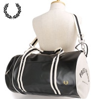 եåɥڥ꡼ FRED PERRY 饷å 顼 ХХå [L9266-D57 SS25Q2] 35L CLASSIC LARGE BARREL BAG 󥺡ǥ  ܥȥХå BLACK/ECRU 谷Ź