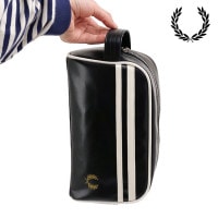 եåɥڥ꡼ FRED PERRY ƥå ݥꥨƥ åХå [L8298-D57 SS25Q2] 3.5L COATED POLYESTER WASH BAG 󥺡ǥ ʪ ݡ TPU BLACK/ECRU 谷Ź