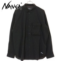 ナンガ NANGA PLCエクスカーションシャツ [N2500-1I402A SS25] PLC EXCURSION SHIRT メンズ トップス 長袖シャツ パッカブル BLK【メール便配送】 正規