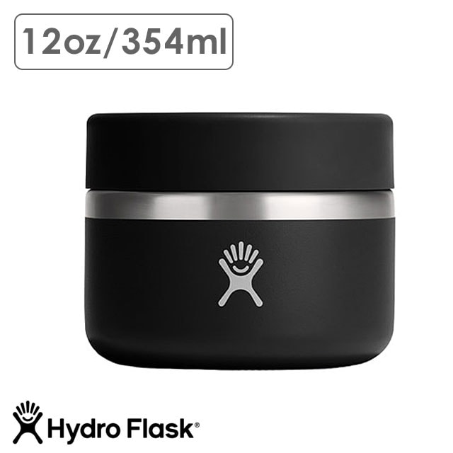 ハイドロフラスク Hydro Flask フード ジャー 354ml [8900570032241 SS25] FOOD 12oz FOOD JAR メンズ・レディース ステンレスボトル 保温 保冷 お弁当 ランチ アウトドア オフィス ジム ハワイ Black 正規取扱店