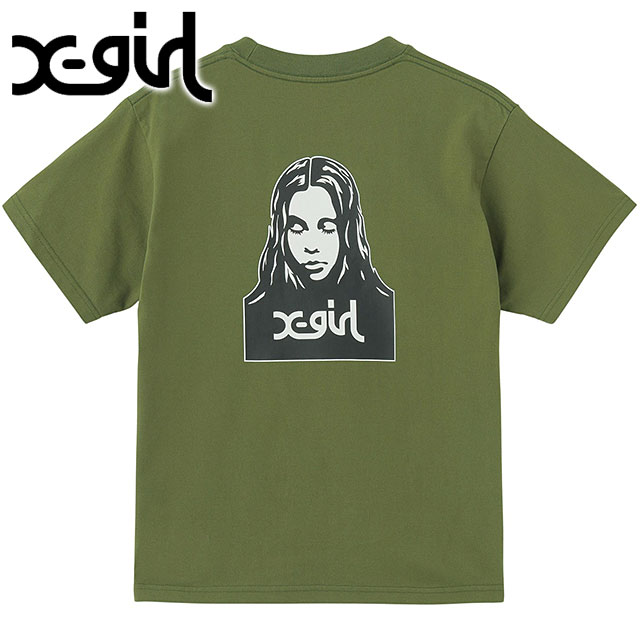 エックスガール X-girl フェイス ショートスリーブTシャツ