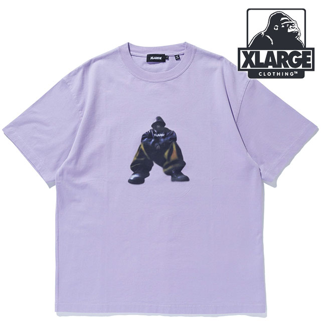 エクストララージ XLARGE マスク ショートスリーブTシャツ [101252011023 SU25] MASK S/S TEE メンズ x-large エックスラージ カットソー 半袖 LtPURPLE【メール便配送】