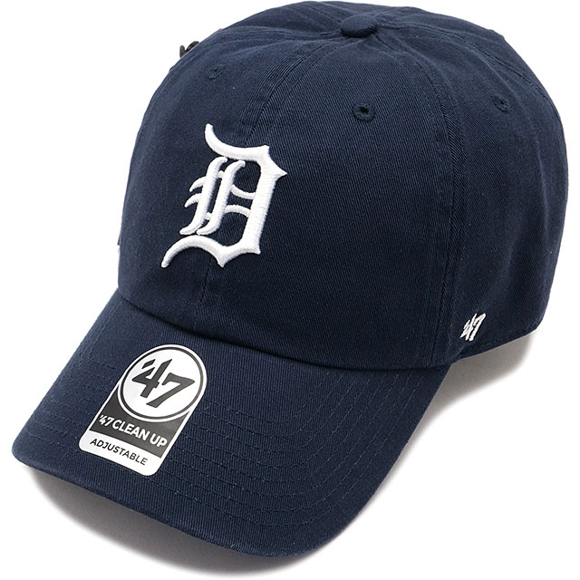 フォーティーセブン '47 キャップ クリーンナップ デトロイト・タイガース [14751226] '47 CLEAN UP TIGERS メンズ・レディース 帽子 MLB サイズ調整可能 NAVY 正規取扱店