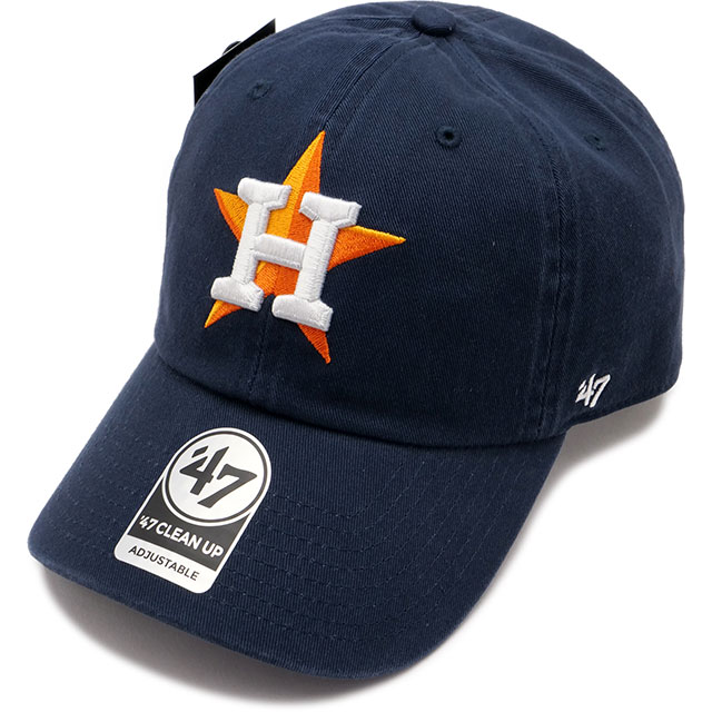 フォーティーセブン '47 キャップ クリーンナップ ヒューストン・アストロズ [14751225] '47 CLEAN UP ASTROS メンズ・レディース 帽子 MLB サイズ調整可能 NAVY 正規取扱店