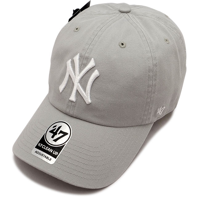 フォーティーセブン '47 キャップ クリーンナップ ニューヨーク・ヤンキース [14751186] '47 CLEAN UP YANKEES メンズ・レディース 帽子 MLB サイズ調整可能 GREY 正規取扱店