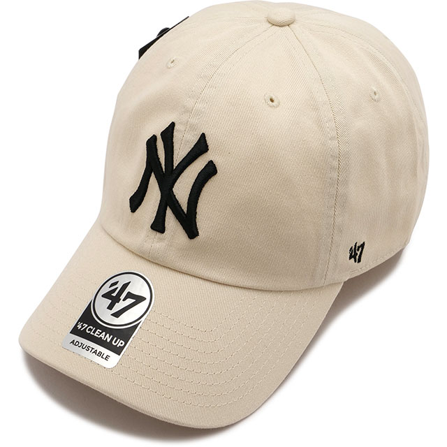 フォーティーセブン '47 キャップ クリーンナップ ニューヨーク・ヤンキース [14751177] '47 CLEAN UP YANKEES メンズ・レディース 帽子 MLB サイズ調整可能 NATURAL 正規取扱店