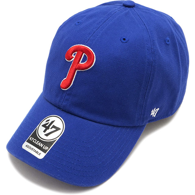 フォーティーセブン '47 キャップ クリーンナップ フィラデルフィア・フィリーズ [14751155] '47 CLEAN UP PHILLIES メンズ・レディース 帽子 MLB サイズ調整可能 ROYAL 正規取扱店