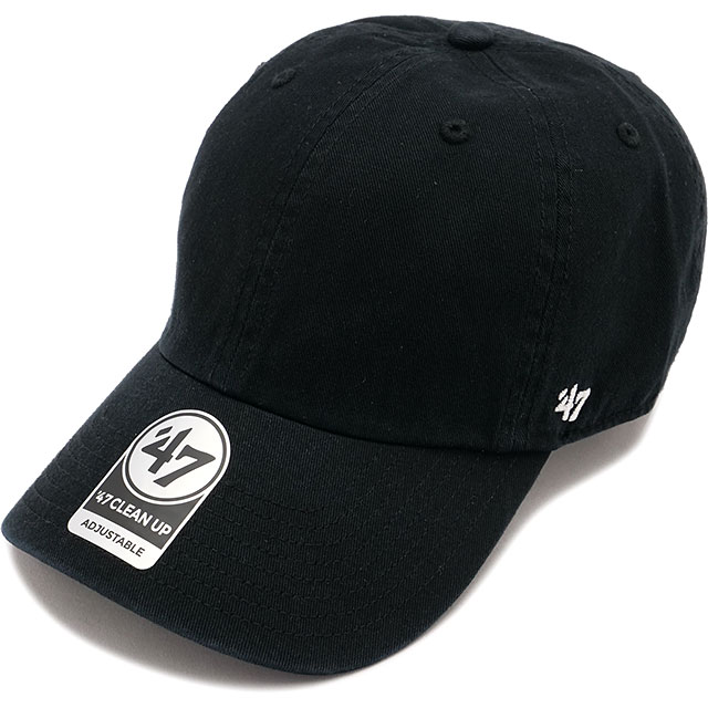 フォーティーセブン '47 キャップ クリーンナップ フラット [14751074] FLAT '47 CLEAN UP BLANK メンズ・レディース 帽子 サイズ調整可能 BLACK 正規取扱店