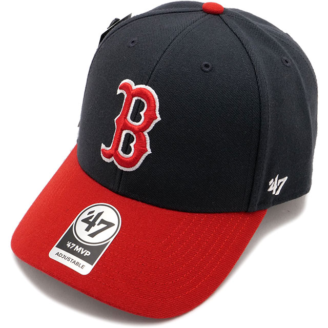 フォーティーセブン '47 キャップ エムブイピー ボストン・レッドソックス [14751332] '47 MVP RED SOX メンズ・レディース 帽子 MLB サイズ調整可能 NAVY 正規取扱店