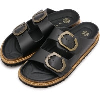 【SALE】ジェニュインズ GENUINS サンダル ガリア [G105683JT SS25] GALIA レディース 靴 コンフォート レザーサンダル LEATHER-DRESS-BLACK 正規取