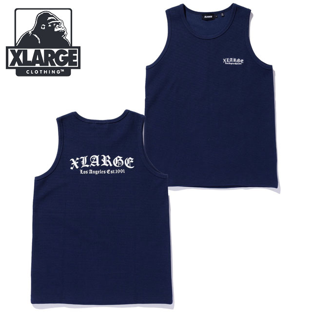 XLARGE オールドイングリッシュ ワッフル タンクトップ 送料込 エクストララージ XLARGE オールドイングリッシュ ワッフル