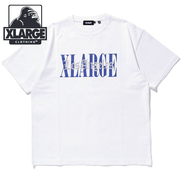 エクストララージ XLARGE オーバーラップ ロゴ ショートスリーブTシャツ [101252011026 SU25] OVERLAP LOGO S/S TEE メンズ 半袖 ロゴティー WHITE 【メール便配送】【s】