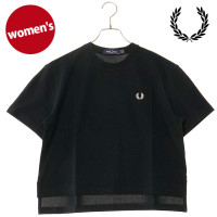 եåɥڥ꡼ FRED PERRY ԥ T [G9184-102 SS25Q2] PIQUE T-SHIRT ǥ ȥåץ Ⱦµ λ BLACK ڥ᡼ 谷Ź