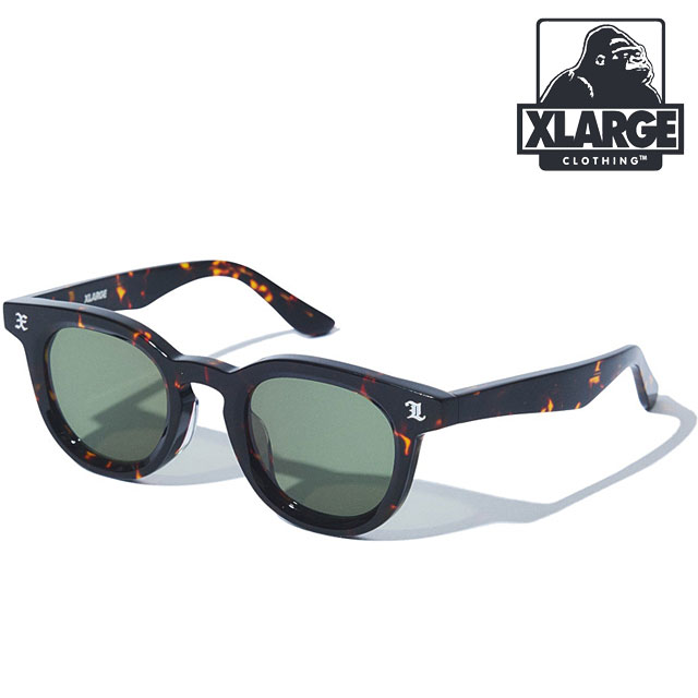 エクストララージ XLARGE サングラス [101252054007 SS25SPOT] XL-TYPE01 x-large エックスラージ 眼鏡 メガネ べっ甲 BROWN