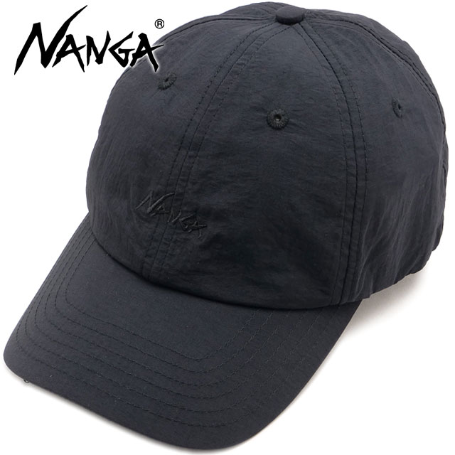 ナンガ NANGA ナイロンタッサー ベースボールキャップ [NA2311-3B509 SS25] NYLON TUSSER BB CAP メンズ・レディース 帽子 フリーサイズ アウトドア BLK 正規取扱店