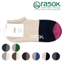 ラソックス rasox コットンリネン・スニーカー メンズ・レディース くるぶし丈 スポーツ 靴下 ソックス [CA191SN01]【メール便配送】 正規取扱店|rasox（ラソックス 靴下）