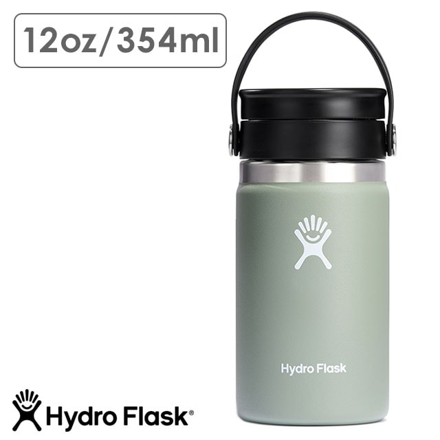 ハイドロフラスク Hydro Flask コーヒー 354ml フレックスシップ ワイドマウス [8900540126232 FW23] COFFEE 12oz FLEX SIP WIDE MOUTH シーズンカラー テンレス コーヒーボトル 水筒 直飲み 保温 保冷 アウトドア オフィス ジム ハワイ Agave カーキ系 正規取扱店