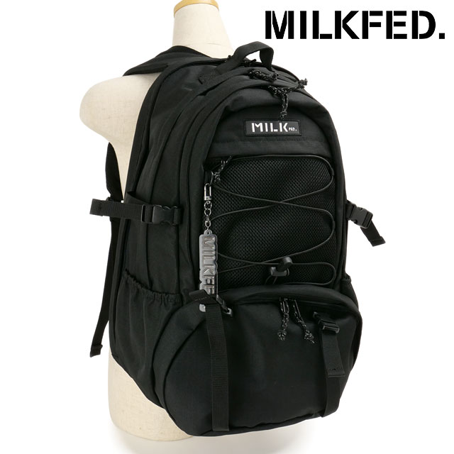 ミルクフェド MILKFED. デイリー バックパック [103251053012] 37L DAILY BACKPACK レディース 鞄 リュック デイパック 通勤通学 BLACK 正規取扱店 ミルクフェド MILKFED. デイリー バックパック [103251053012] 37L
