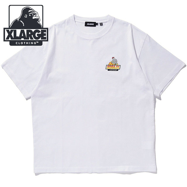 エクストララージ XLARGE クロウン OG ショートスリーブTシャツ [101252011034 SU25] CLOWN OG S/S TEE メンズ x-large エックスラージ トップス カットソー 半袖 WHITE 【メール便配送】 正規取扱店