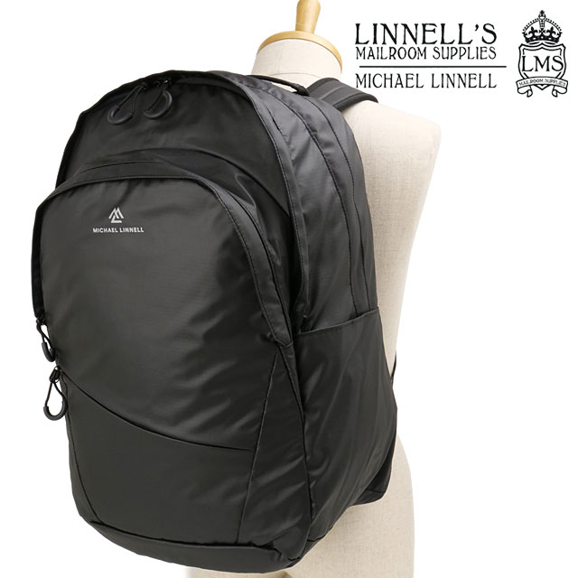 マイケルリンネル MICHAEL LINNELL バックパック [MLAC-41] 30L Backpack メンズ・レディース 鞄 リュック デイパック 軽量撥水 A.R.M.Sシリーズ BLACK 正規取扱店
