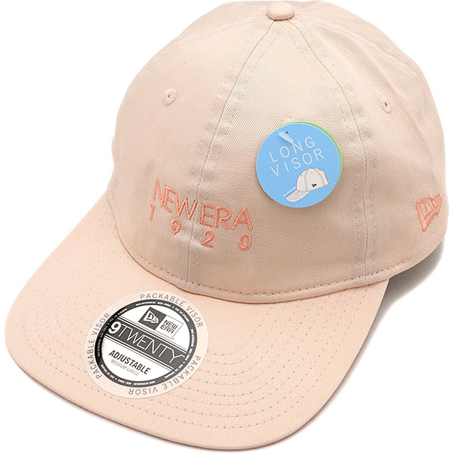 ニューエラ キャップ NEW ERA CAP ロングバイザー [14388709 SS25] 9TWENTY Long Visor 帽子 サイズ調整可能 ピンク