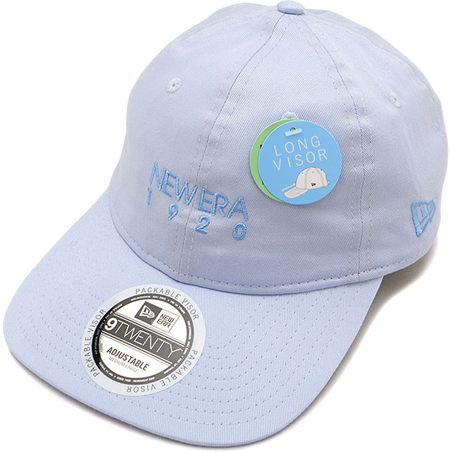 ニューエラ キャップ NEW ERA CAP ロングバイザー [14388711 SS25] 9TWENTY Long Visor メンズ・レディース 帽子 サイズ調整可能 ライトブルー 正規取扱店