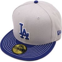 ニューエラ NEW ERA キャップ ロサンゼルス・ドジャース [14388861 SS25] 59FIFTY Duck Canvas メンズ・レディース 帽子 MLB グレー/ダークロイヤル 正規取