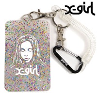 エックスガール X-girl フェイス ラバー パスケース [105224054028 SS25SPOT] FACE RUBBER PASS CASE レディース xgirl カードケース 定期入れ 