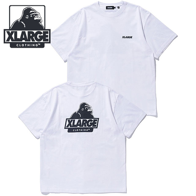 エクストララージ XLARGE スランテッドOG ショートスリーブTシャツ [101253011001 FW25] SLANTED OG S/S TEE メンズ トップス 半袖 WHITE 【メール便配送】 正規取扱店